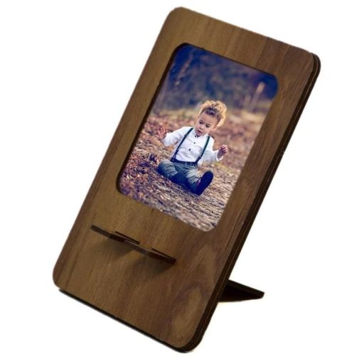 TELEFON TUTACAĞI AHŞAP RESİM ÇERÇEVE DEKORATİF AYAKLI